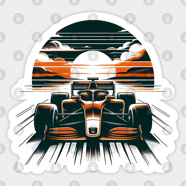 Vintage Formula One Glory: The Perfect Racing Gift Sticker by Klimek Prints